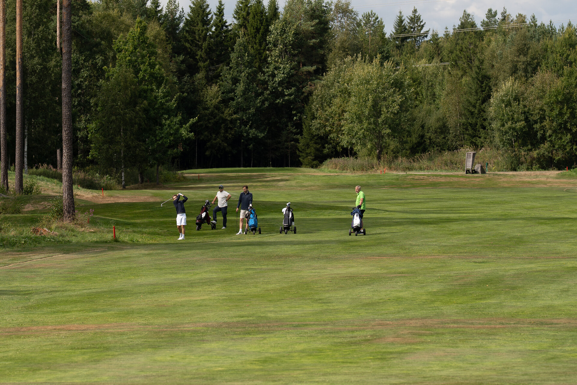 Fairway med spillere